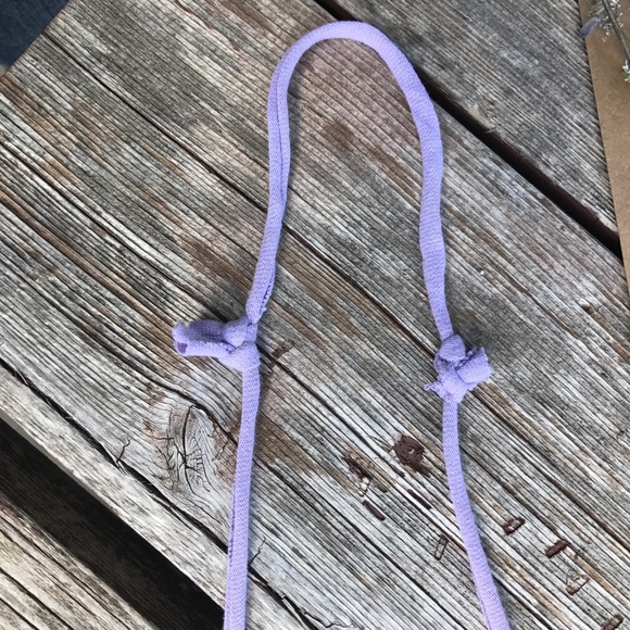 Handmade Chevron Yarn Tassle Necklace - Picture 3 of 4